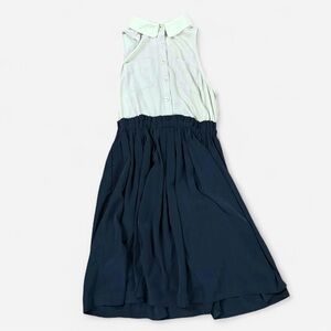 Women’s Navy and Beige Dress